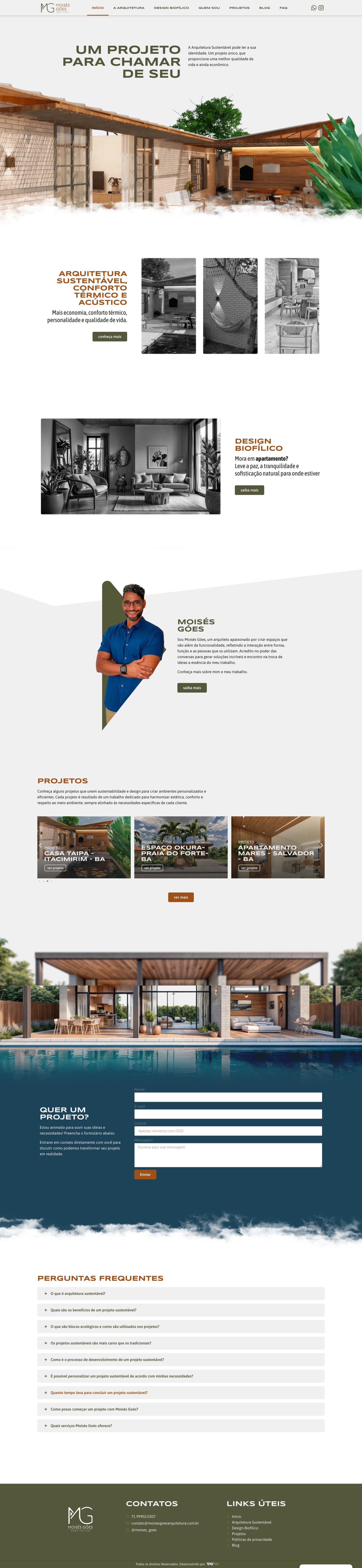 Screenshot completo do site
